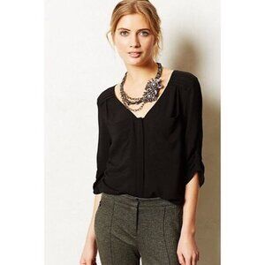 Edme & Esyllte Estrie Henley Blouse anthropologie Size 2